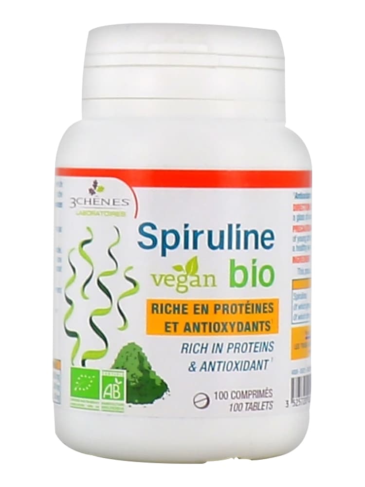 Les 3 Chênes Spiruline Vegan Bio - Qualité Supérieure