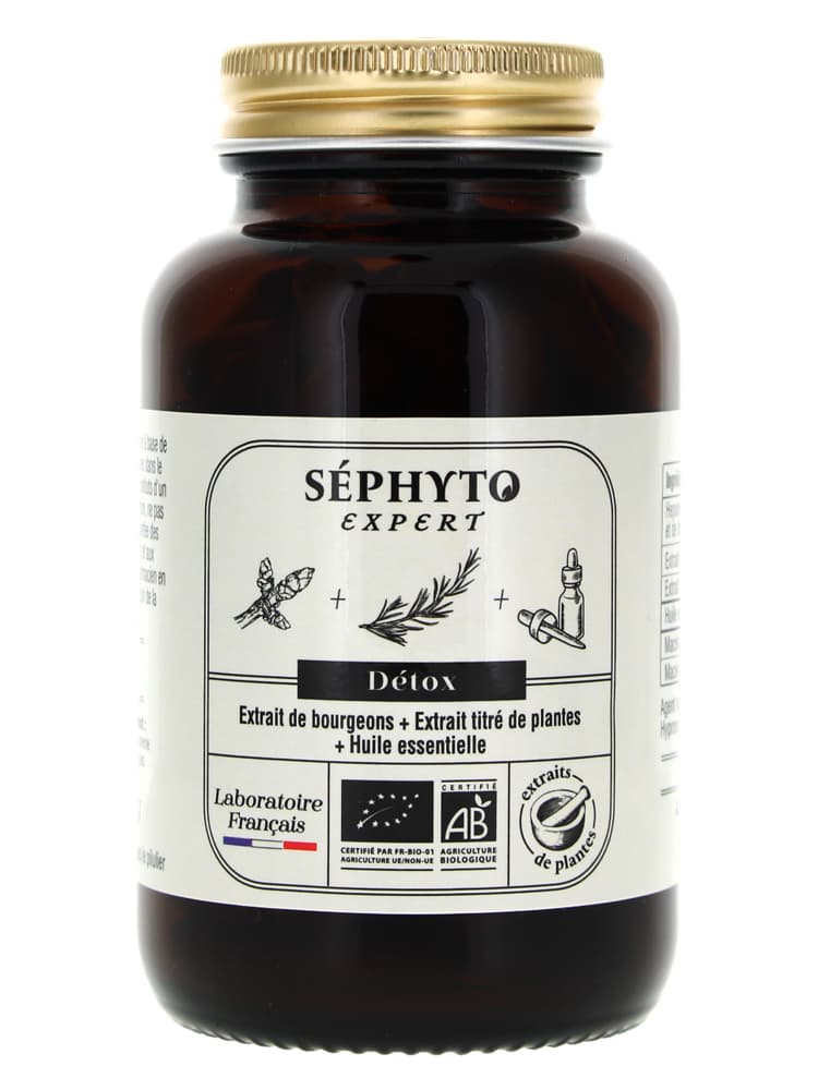 Séphyto Expert Détox Bio 90 Gélules Végétales